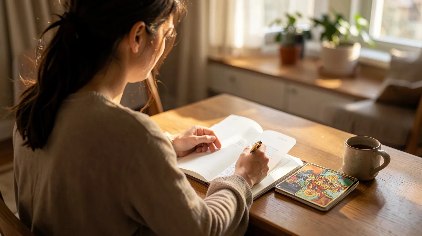 Moment calme de journal intime pour accueillir ses émotions