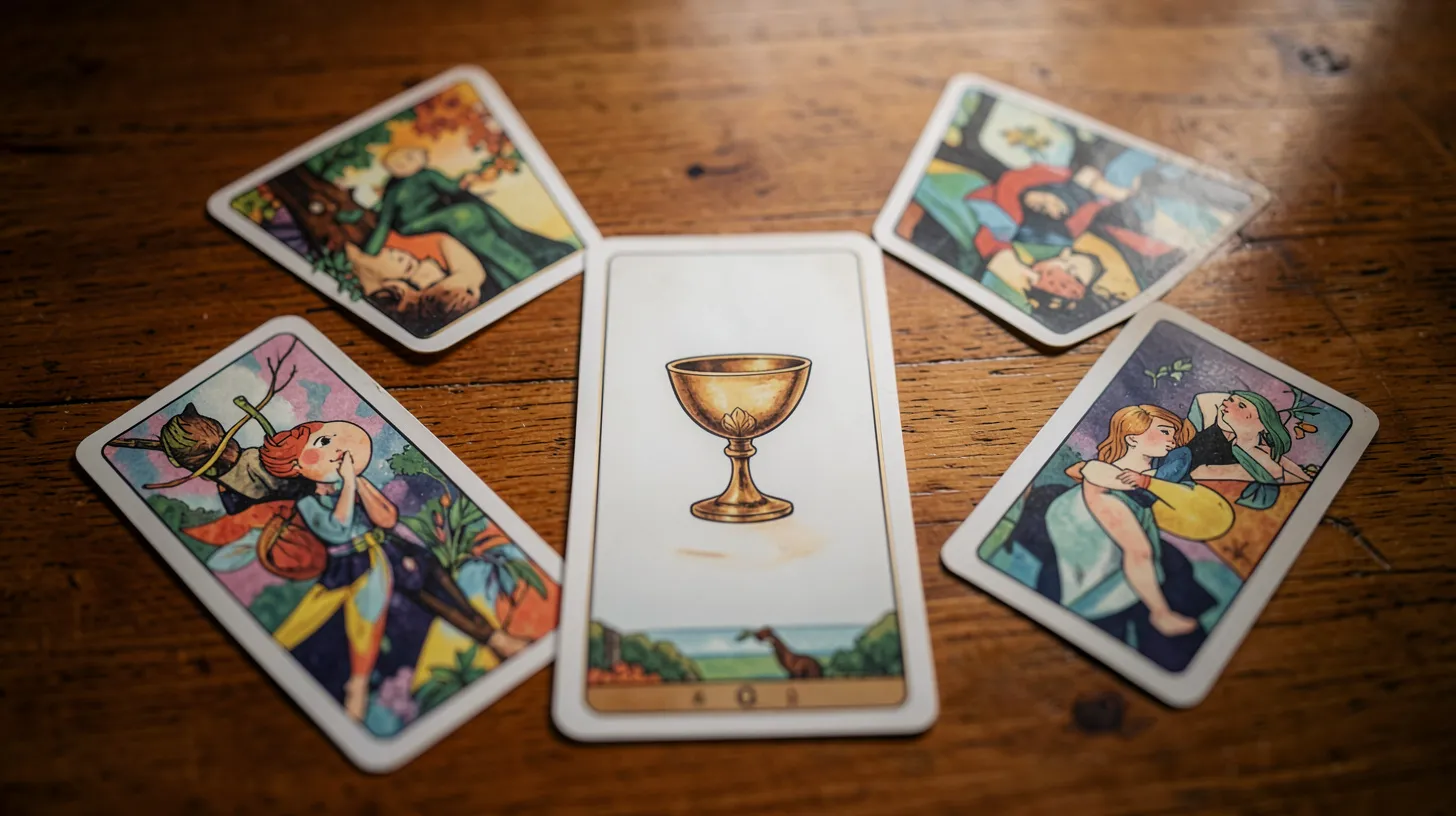Tirage de tarot avec plusieurs cartes pour observer les associations
