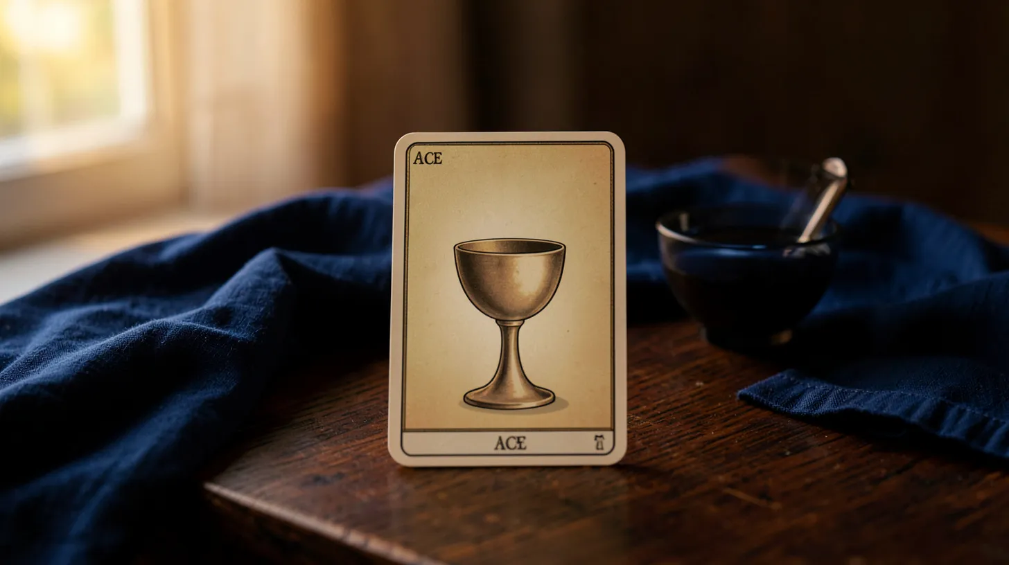 As de Coupe au tarot : amour naissant, émotion et intuition