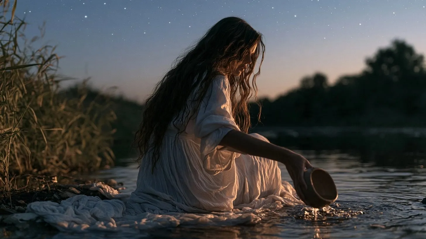 Femme au bord de l’eau au lever du jour pour illustrer le renouveau de L’Étoile
