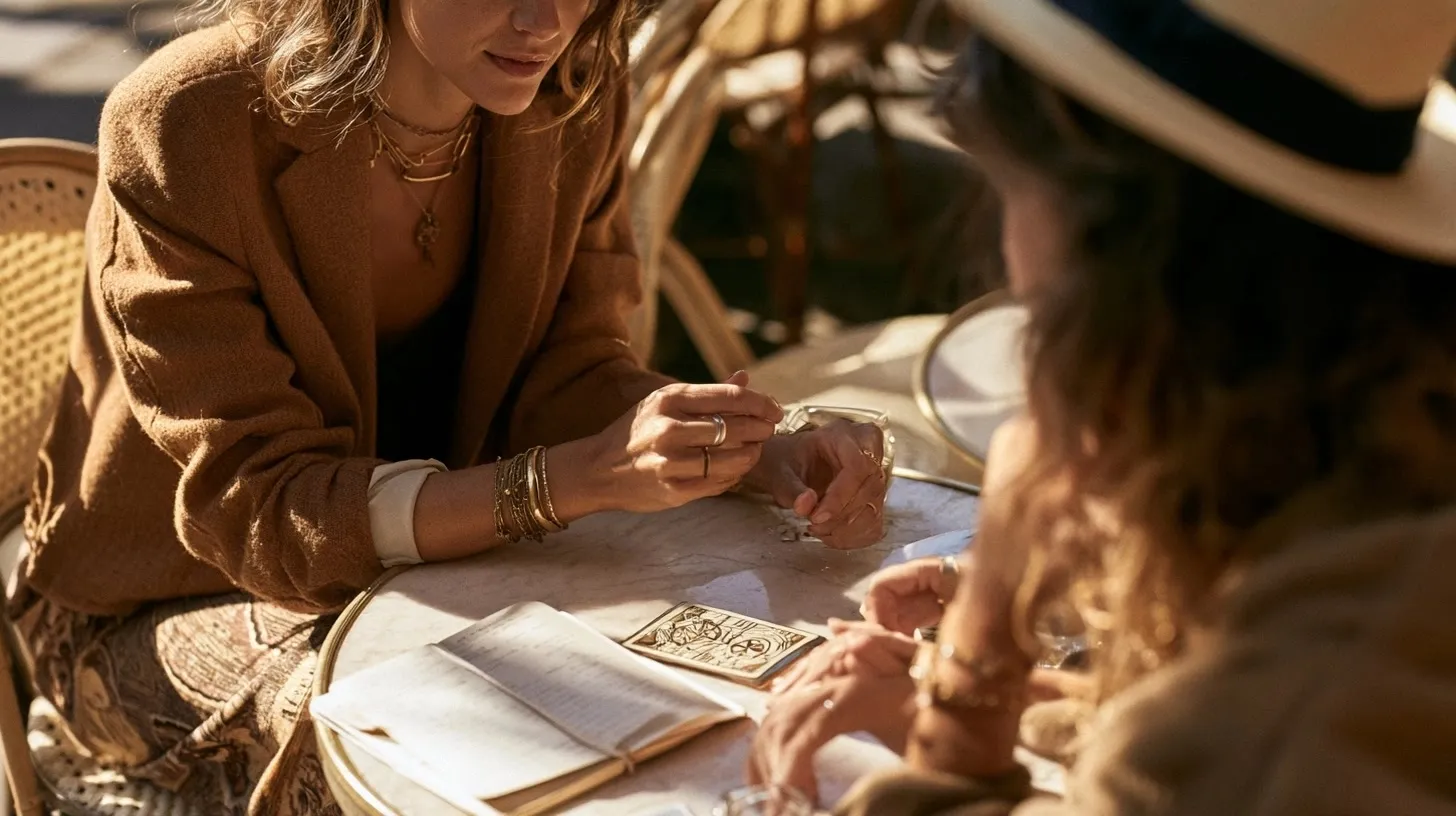 Conversation attentive entre deux adultes pour illustrer les changements en amour et au travail